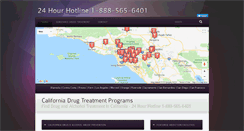 Desktop Screenshot of californiadrugtreatmentprograms.com