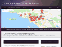 Tablet Screenshot of californiadrugtreatmentprograms.com